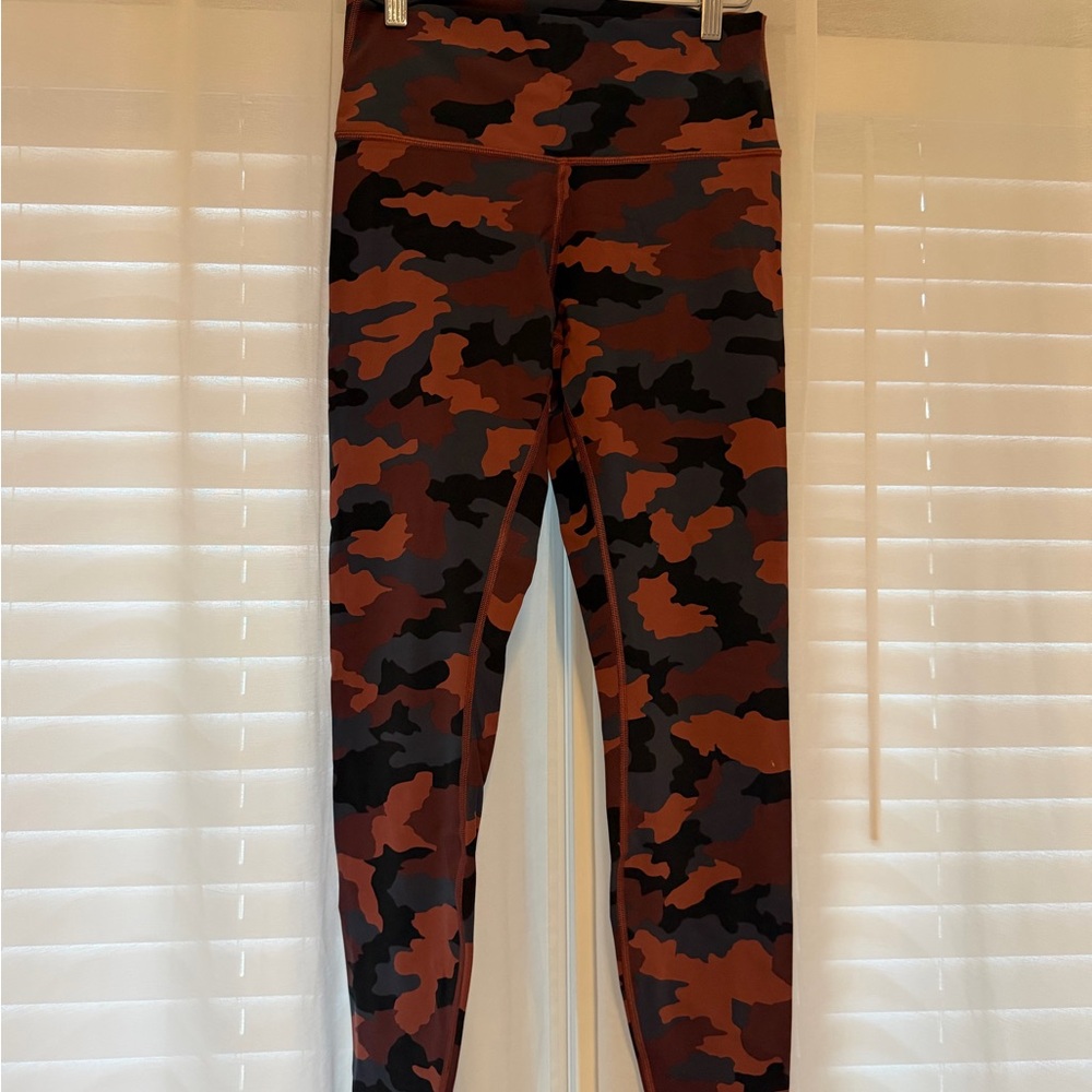 lululemon athletica Camo Leggings - Red, Black, Gray